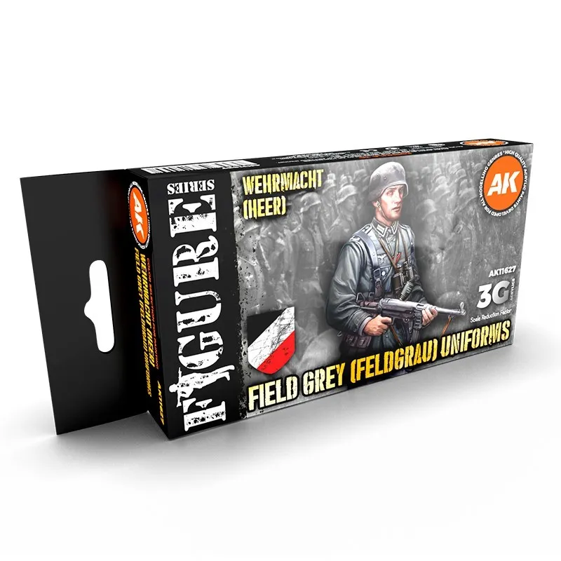 3rd Gen Acrylics Figure Set German Field Grey Uniforms