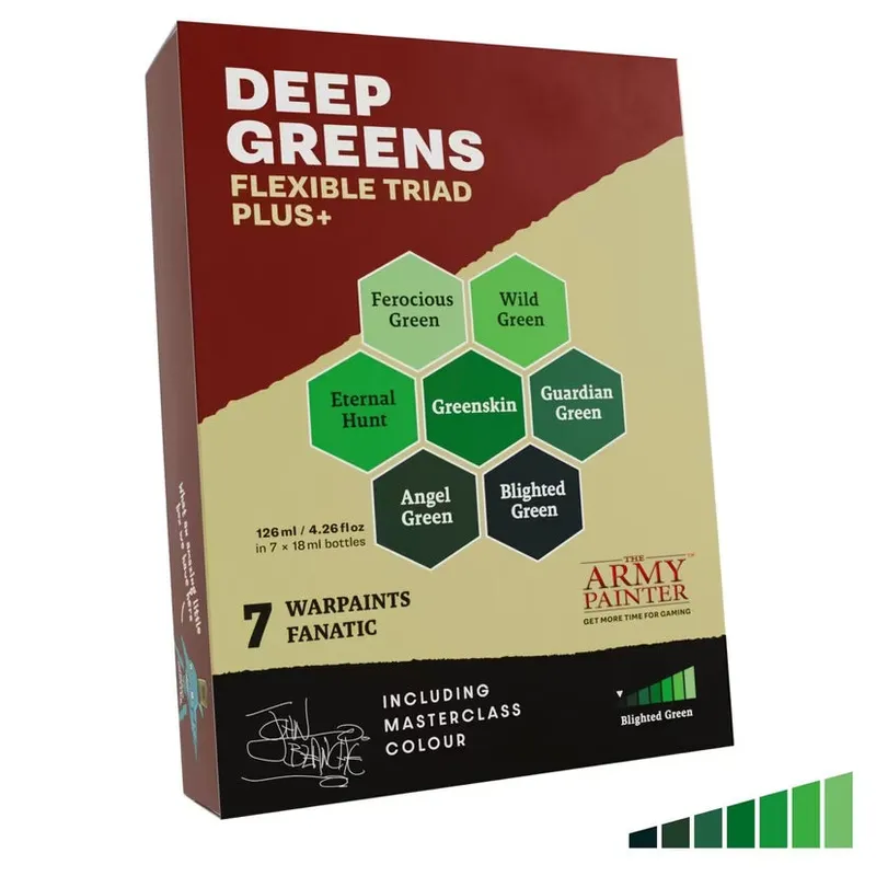 Flexible Triad PLUS+: Deep Greens Paint Set