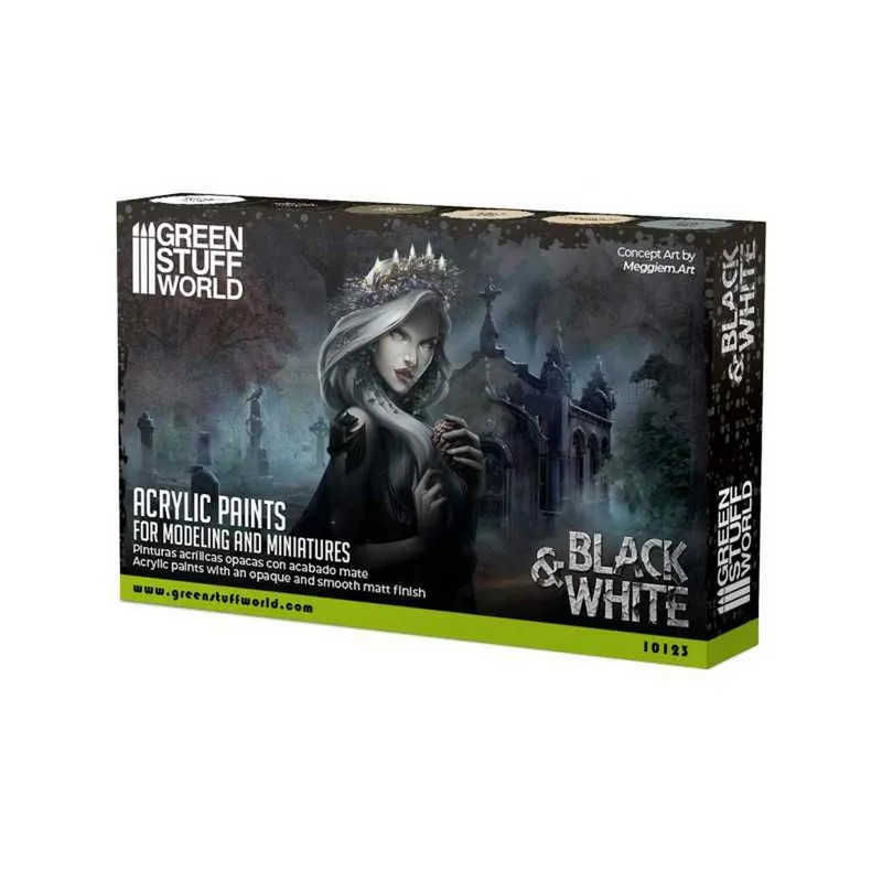 Paint Set - Black and White