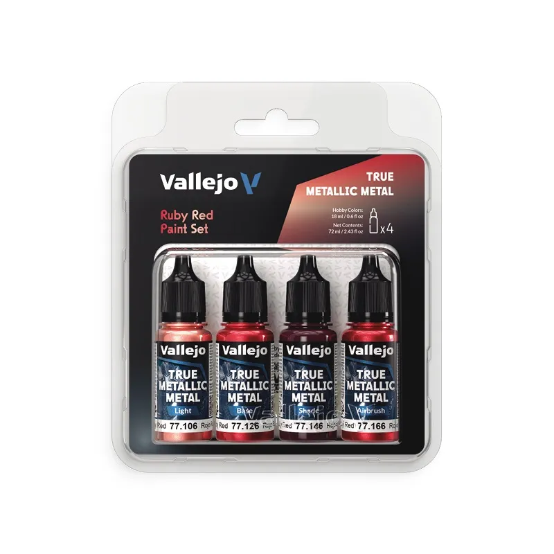 True Metallic Metal TMM Paint Set - Ruby Red