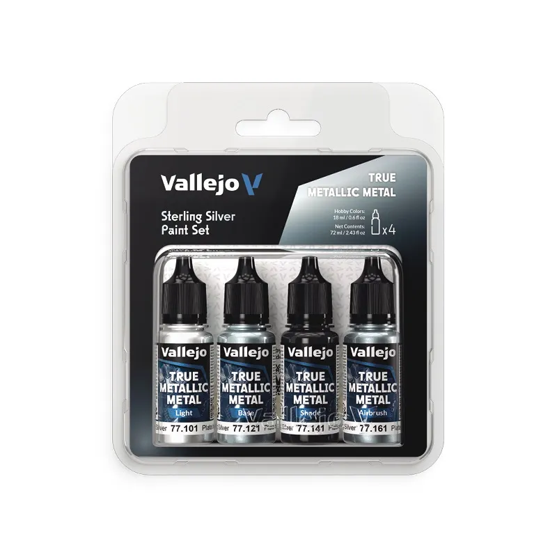 True Metallic Metal TMM Paint Set - Sterling Silver