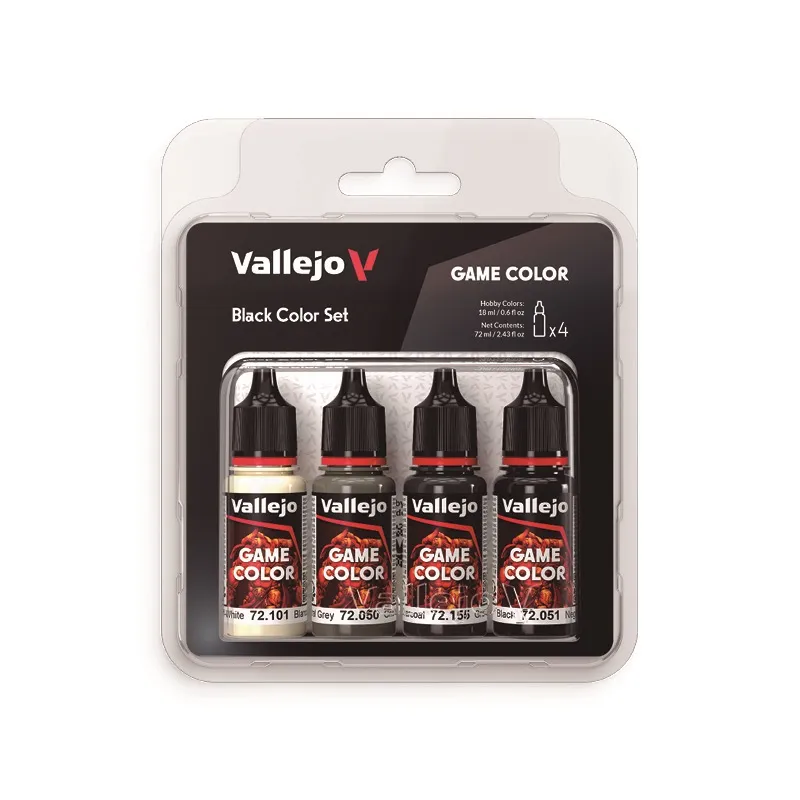 Vallejo Game Color Set - Black Colours