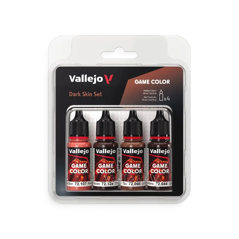 Vallejo Game Color Set - Dark Skin Colours