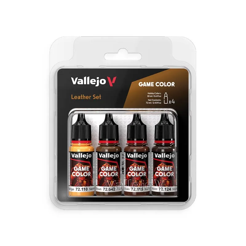 Vallejo Game Color Set - Leather Colours