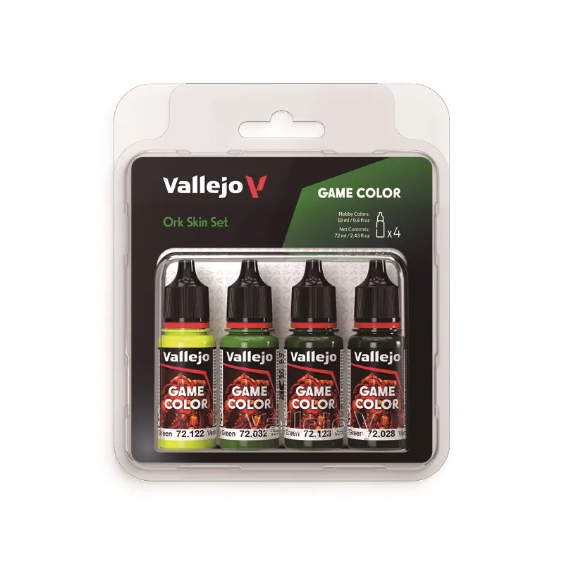 Vallejo Game Color Set - Ork Skin Colours
