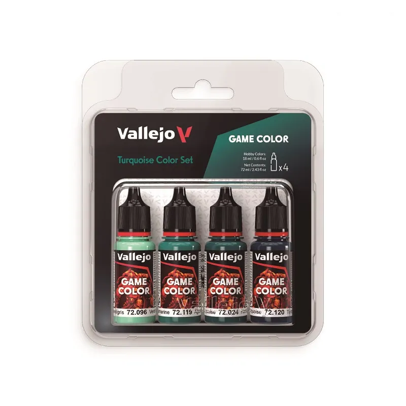 Vallejo Game Color Set - Turquoise Colours