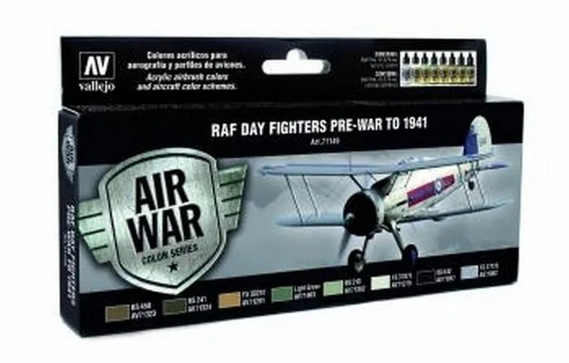 Vallejo Model Air - RAF & FAA Day Fighter Pre War to 1941 Set