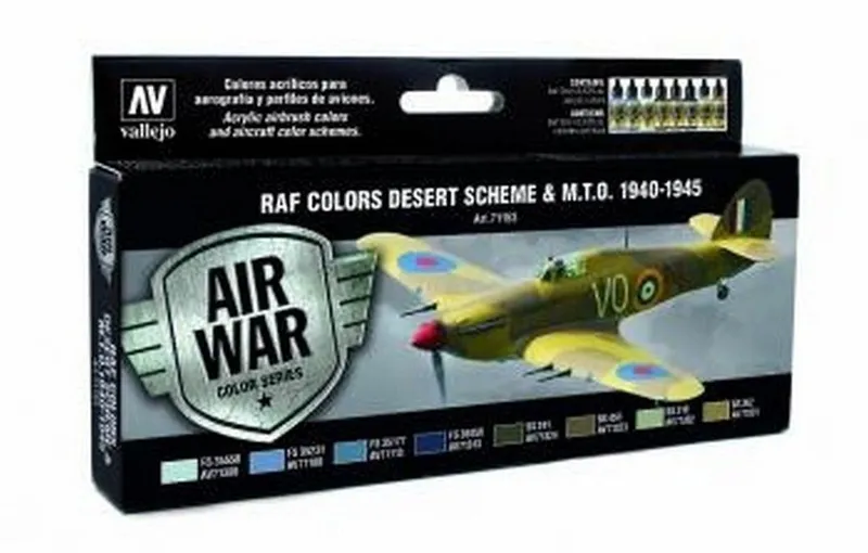 Vallejo Model Air - RAF Colours Desert Scheme & M.T.O Set