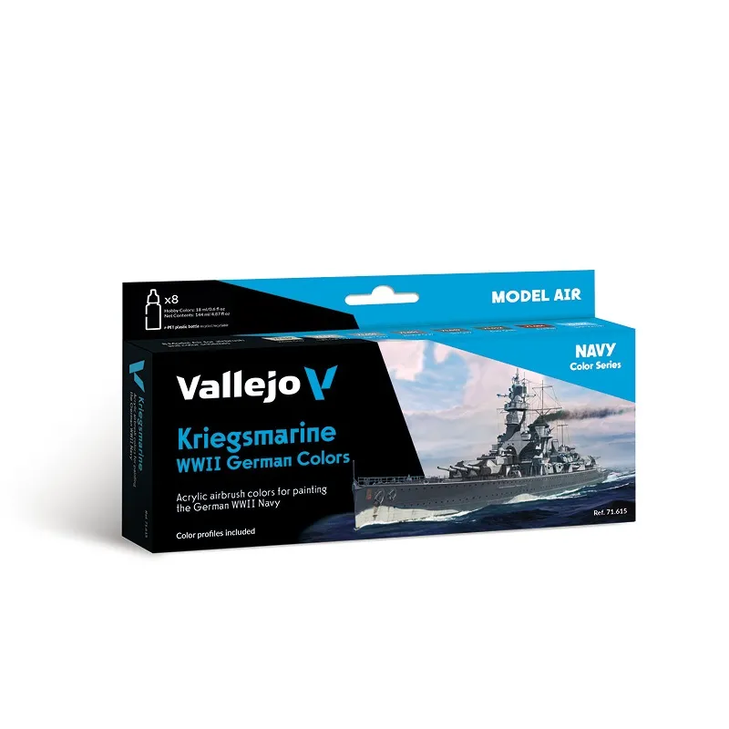 Vallejo Model Air Set - Kriegsmarine WWII German Color