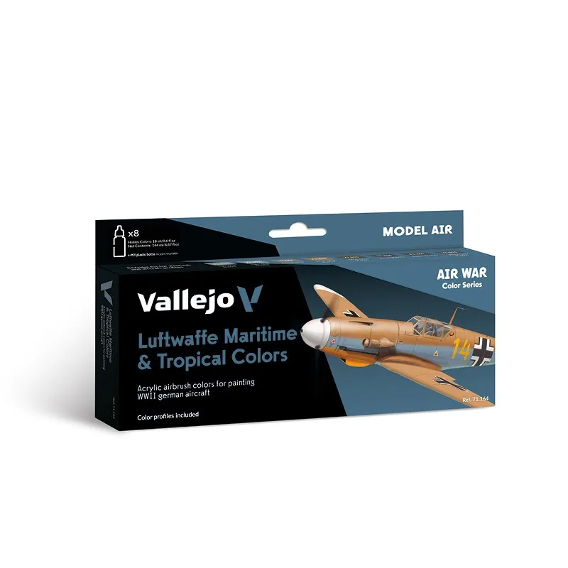 Vallejo Model Air Set - Luftwaffe Maritime and Tropical Colors