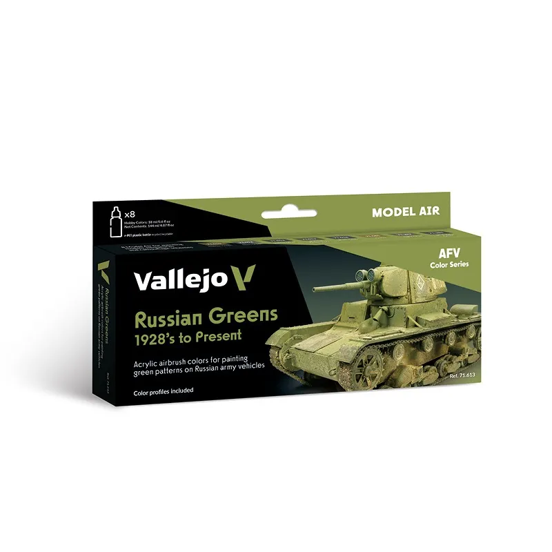 Vallejo Model Air Set - Russian Greens 1928 to Present