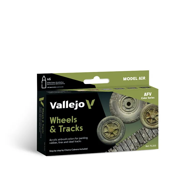 Vallejo Model Air Set - Wheels and Tracks