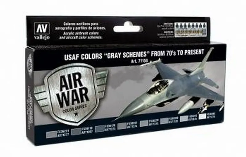 Vallejo Model Air - USAF Colors "Gray Schemes 1970's Onwards Set