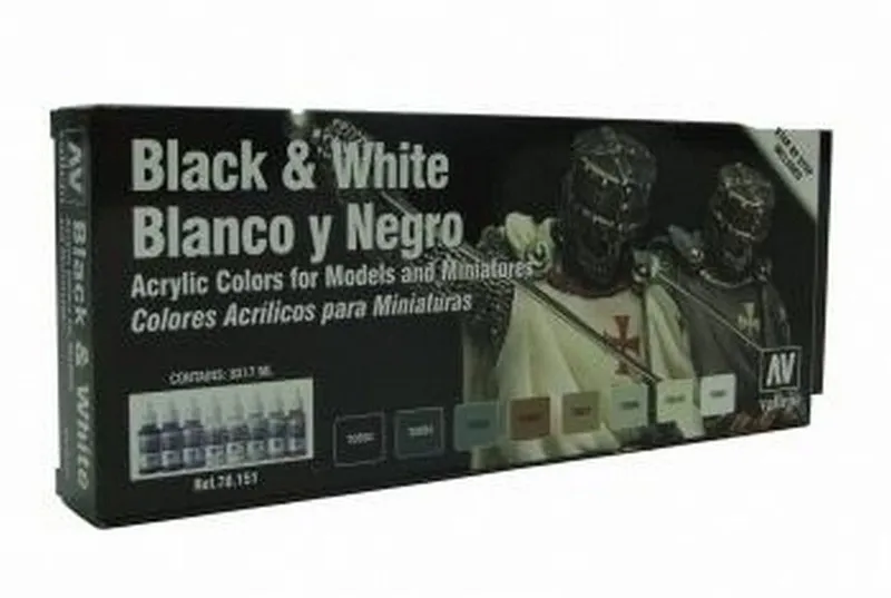 Vallejo Model Color - Black and White Set