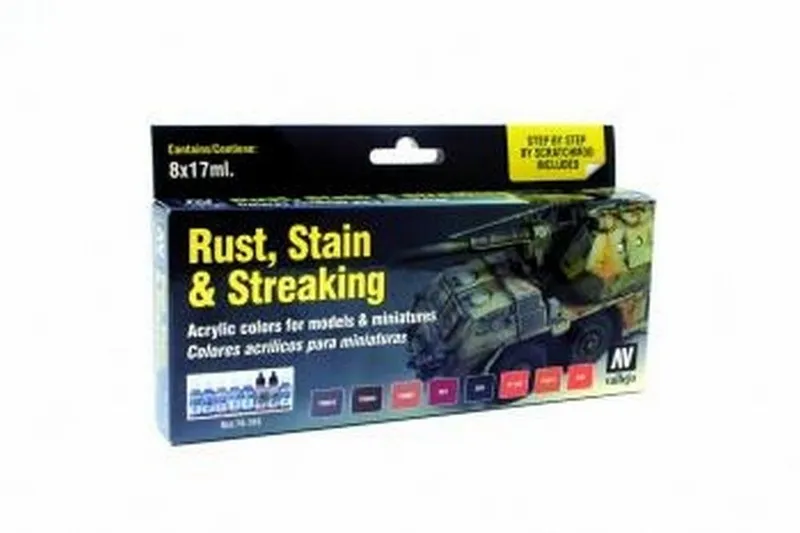 Vallejo Model Color - Rust, Stains and Streaking Set