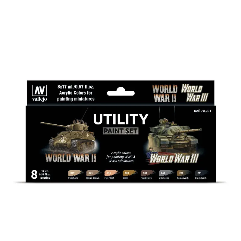 Vallejo Model Color Set - Utility Paint Set