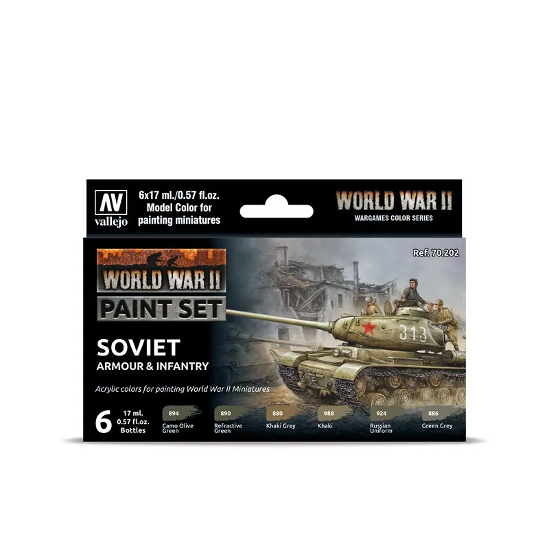 Vallejo Model Color Set - WWII Soviet Armour & Infantry