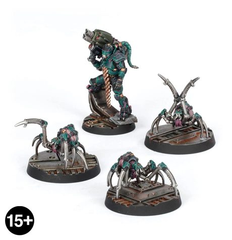 Van Saar Champion in Carapace Armour with Cyberachnids